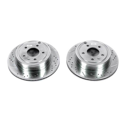 PowerStop Power Stop 12-15 Chevrolet Captiva Sport Rear Evolution Drilled & Slotted Rotors - Pair