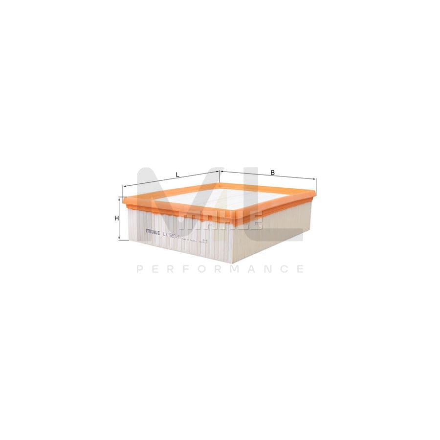 MAHLE ORIGINAL LX 593/1 Air Filter Filter Insert | ML Performance Car Parts