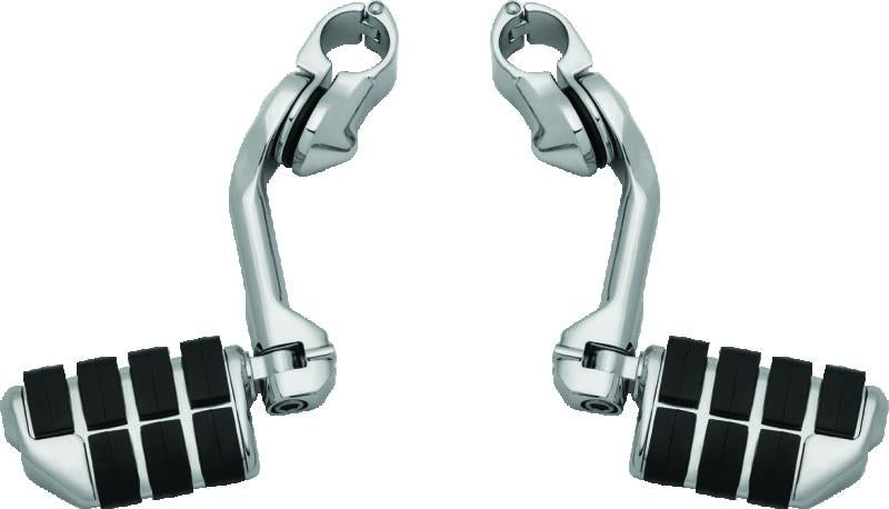 Kuryakyn Tour-Tech Cruise 6in Mount Arm With Dually ISO Pegs 1-1/4in Clamp Chrome