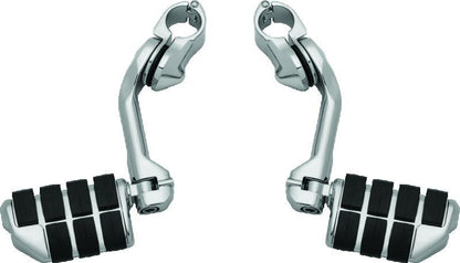 Kuryakyn Tour-Tech Cruise 6in Mount Arm With Dually ISO Pegs 1-1/4in Clamp Chrome