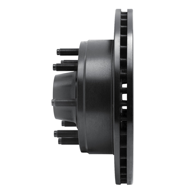 R1 Concepts R1 80-85 Ford F-250 2WD (Excl Super Duty) Front Left Drilled & Slotted Black Brake Rotor