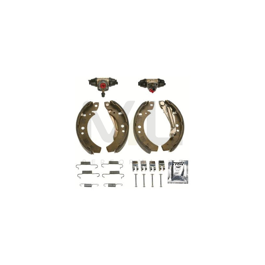 TRW Brake Kit BK1504 Brake Shoe Set with wheel brake cylinder
