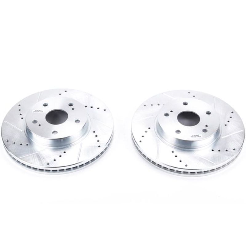 PowerStop Power Stop 15-18 Subaru Legacy Front Evolution Drilled & Slotted Rotors - Pair