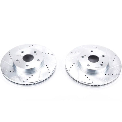 PowerStop Power Stop 15-18 Subaru Legacy Front Evolution Drilled & Slotted Rotors - Pair