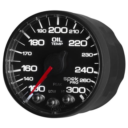 Autometer Spek-Pro 52.4mm 100-300 F Deg Digital Stepper Motor Oil Temp Gauge
