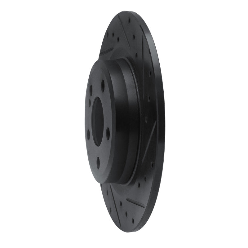 R1 Concepts R1 12-20 Mercedes-Benz SLC300 Rear Right Drilled & Slotted Black Brake Rotor