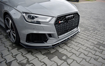 Maxton Design Audi RS3 8V FL Sedan Front Splitter V.1
