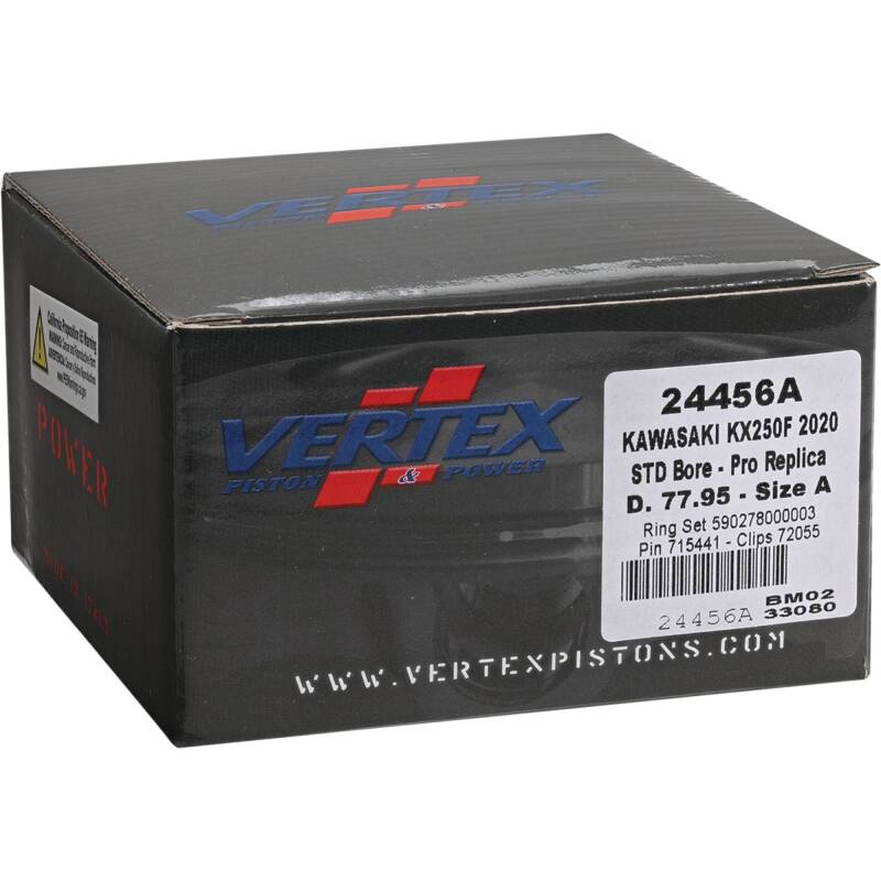 Vertex Pistons Vertex Piston 2020 Kawasaki KX 250 F 250cc Forged Replica Piston Kit