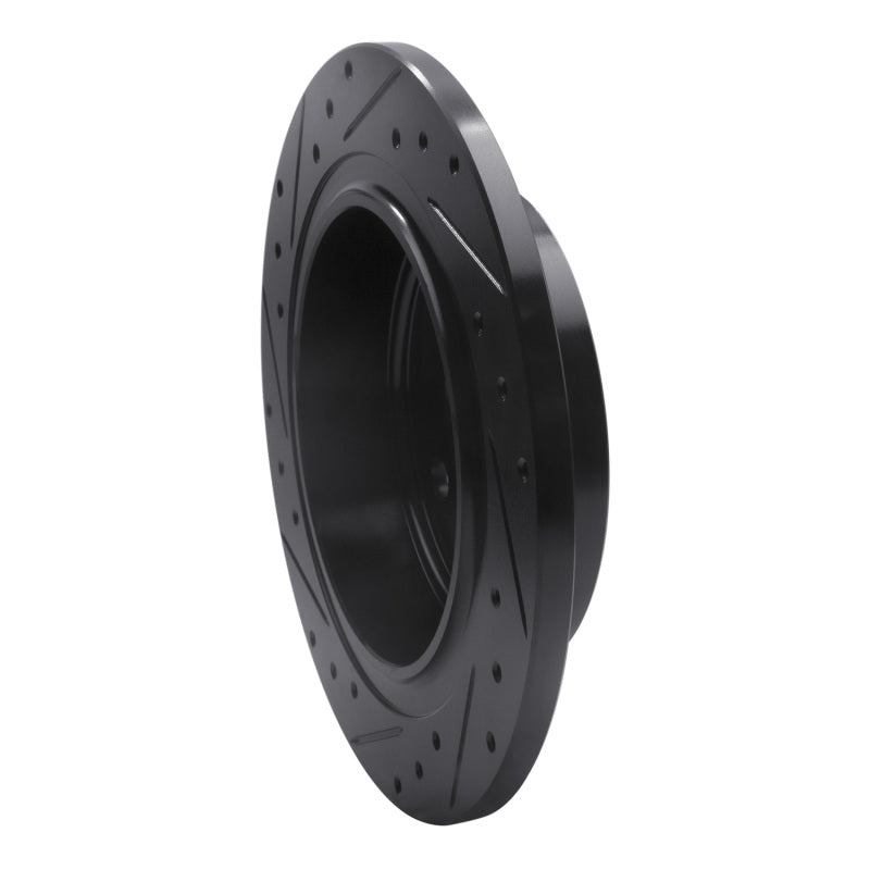 R1 Concepts R1 04-08 Chrysler Pacifica Rear Right Drilled & Slotted Black Brake Rotor