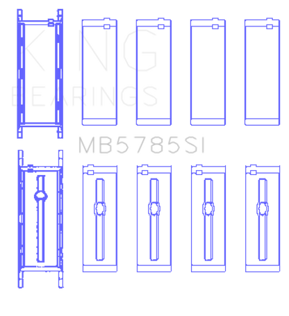 King Engine Bearings BMW B48A20B Main Bearing Set
