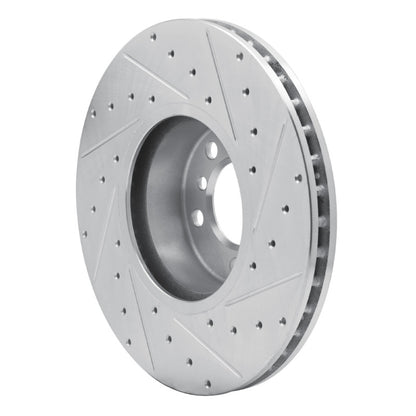 R1 Concepts R1 12-21 BMW 228I Front Left Drilled & Slotted Silver Brake Rotor