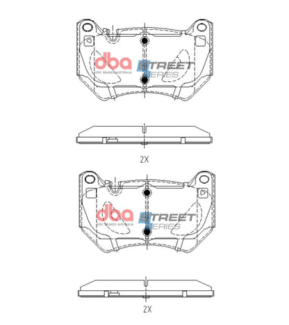 DBA 2017+ Audi Q5 TDB TFSi (FY) Street Series Front Brake Pads