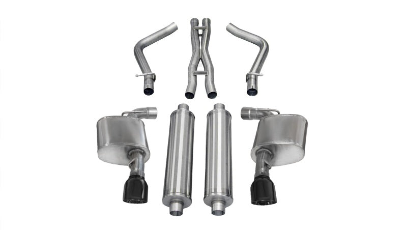 CORSA Performance Corsa 2012-2013 Dodge Charger SRT-8 6.4L V8 Black Sport Cat-Back Exhaust