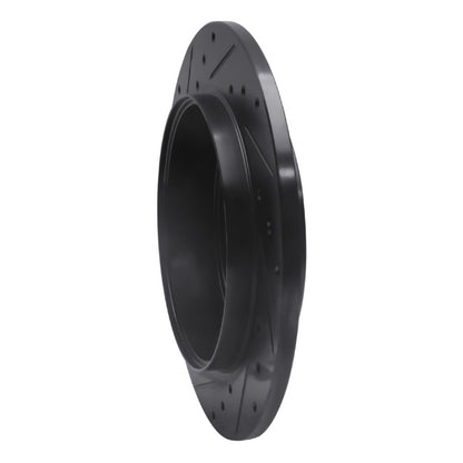 R1 Concepts R1 05-08 Ford Escape Rear Right Drilled & Slotted Black Brake Rotor