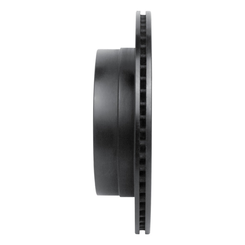 R1 Concepts R1 07-15 Chevrolet Equinox Rear Left Drilled & Slotted Black Brake Rotor