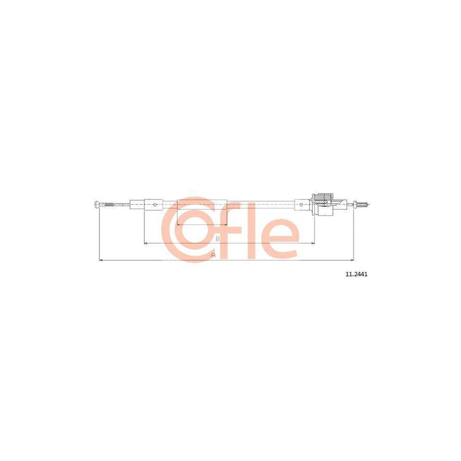 Cofle 11.222 Clutch Cable for Citroen Bx