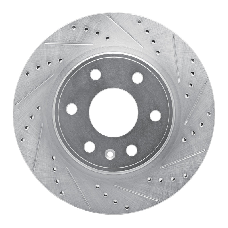 R1 Concepts R1 07-17 Buick Enclave Front Right Drilled & Slotted Silver Brake Rotor