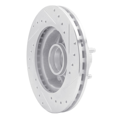 R1 Concepts R1 98-02 Ford Ranger (USA/Canada) Front Left Drilled & Slotted Silver Brake Rotor
