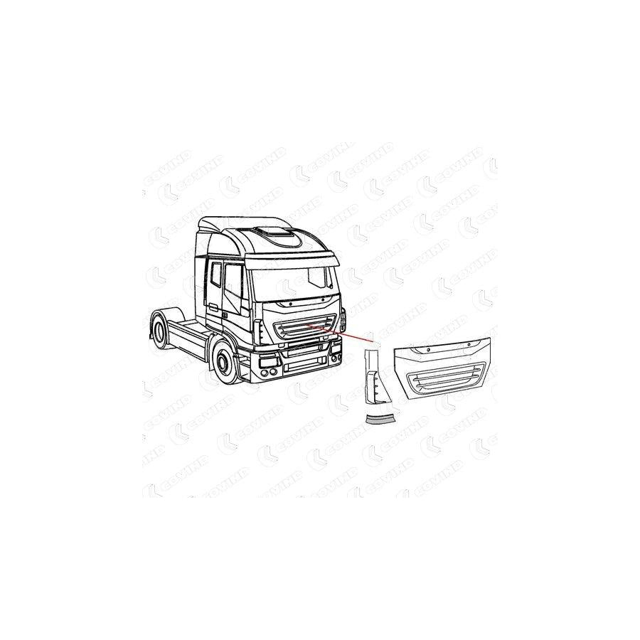Covind 530/162 Air Deflector, Driver Cab