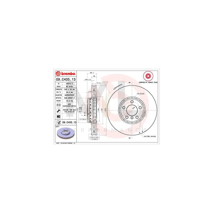 brembo-two-piece-discs-line-09-c405-13-brake-disc-internally-vented-two-piece-brake-disc-coated-high-carbon-with-bolts-screws
