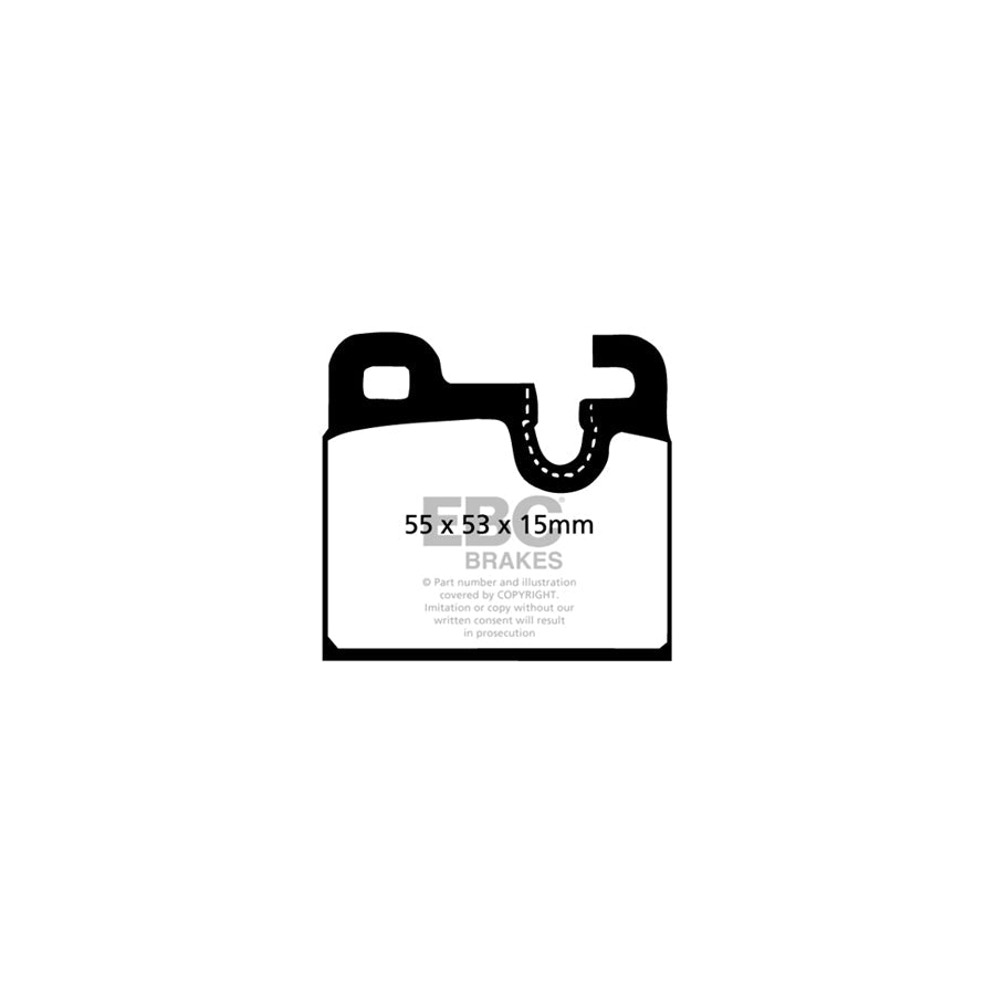 EBC DP283 BMW E12 Ultimax Rear Brake Pads - ATE Caliper 2 | ML Performance UK Car Parts