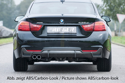 Rieger 00088071 BMW 4 Series F32 F33 F36 Rear Diffuser 4 | ML Performance UK Car Parts