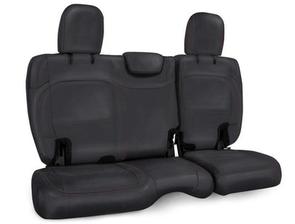 PRP Seats PRP 2018+ Jeep Wrangler JL/2 Door Rear Bench Cover - Black with Red Stitching