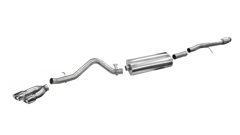 CORSA Performance Corsa 2014-19 Sierra/Silvrd 1500 Crew/Dbl / Short/Std. Bed 6.2L V8 Polished Sport Single SideCB Ext