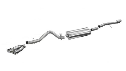 CORSA Performance Corsa 2014-19 Sierra/Silvrd 1500 Crew/Dbl / Short/Std. Bed 6.2L V8 Polished Sport Single SideCB Ext