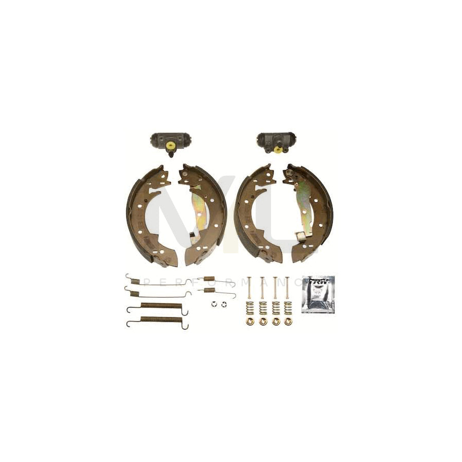 TRW Brake Kit BK1237 Brake Shoe Set with wheel brake cylinder