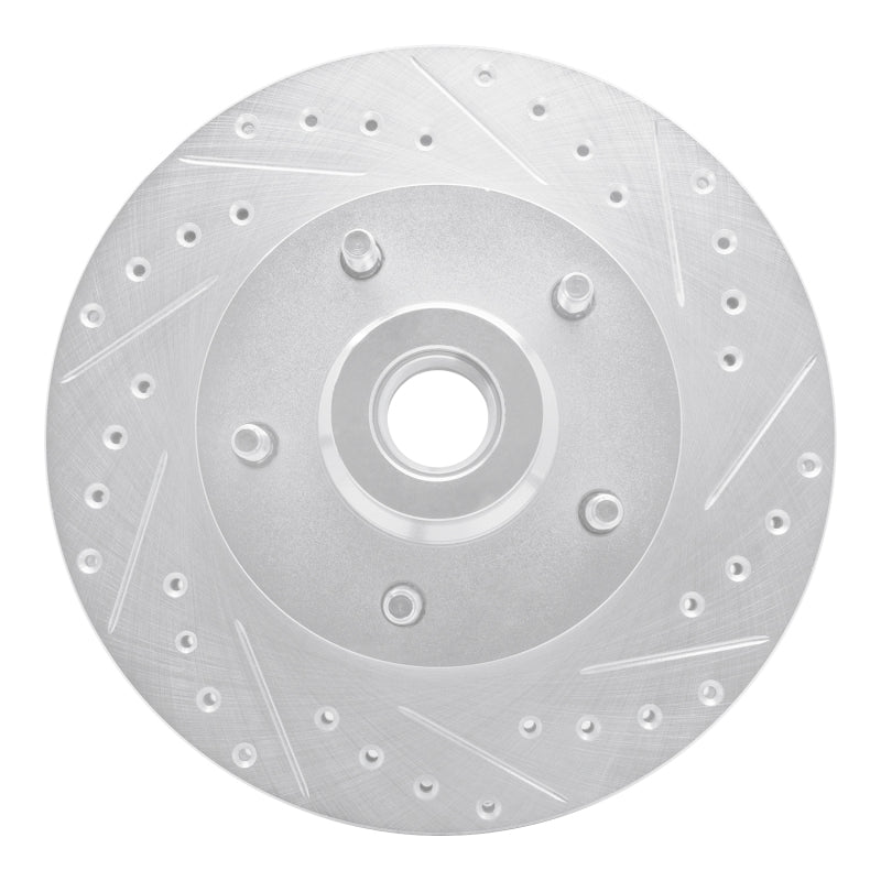 R1 Concepts R1 03-03 Dodge Ram 1500 Van Front Right Drilled & Slotted Silver Brake Rotor
