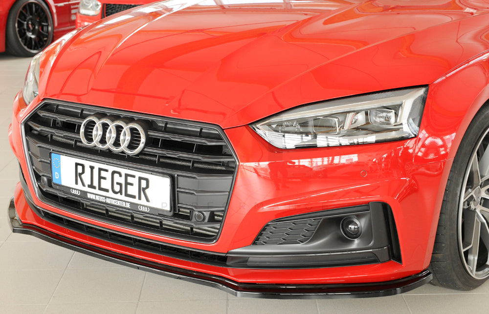 Rieger 00088173 Audi B9 F5 Front Splitter (A5 & S5) 2 | ML Performance UK Car Parts