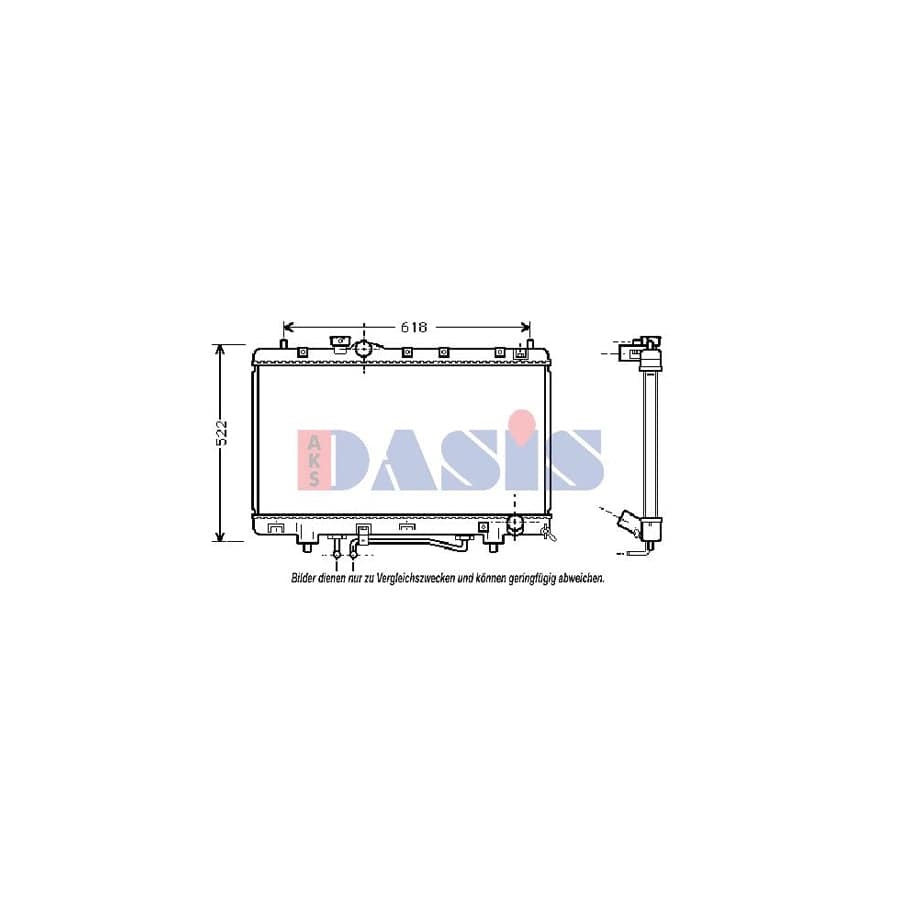 AKS Dasis 213880N Engine Radiator for Toyota Picnic (Xm10)