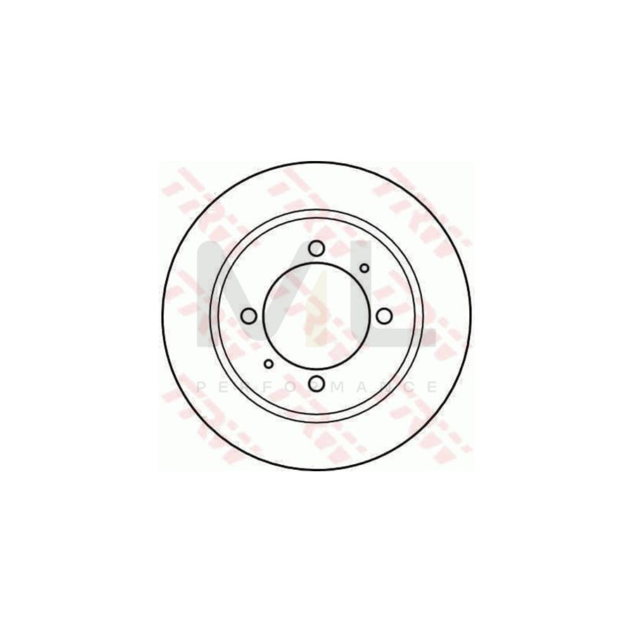 TRW DF4082 Brake Disc Solid  - 1 piece