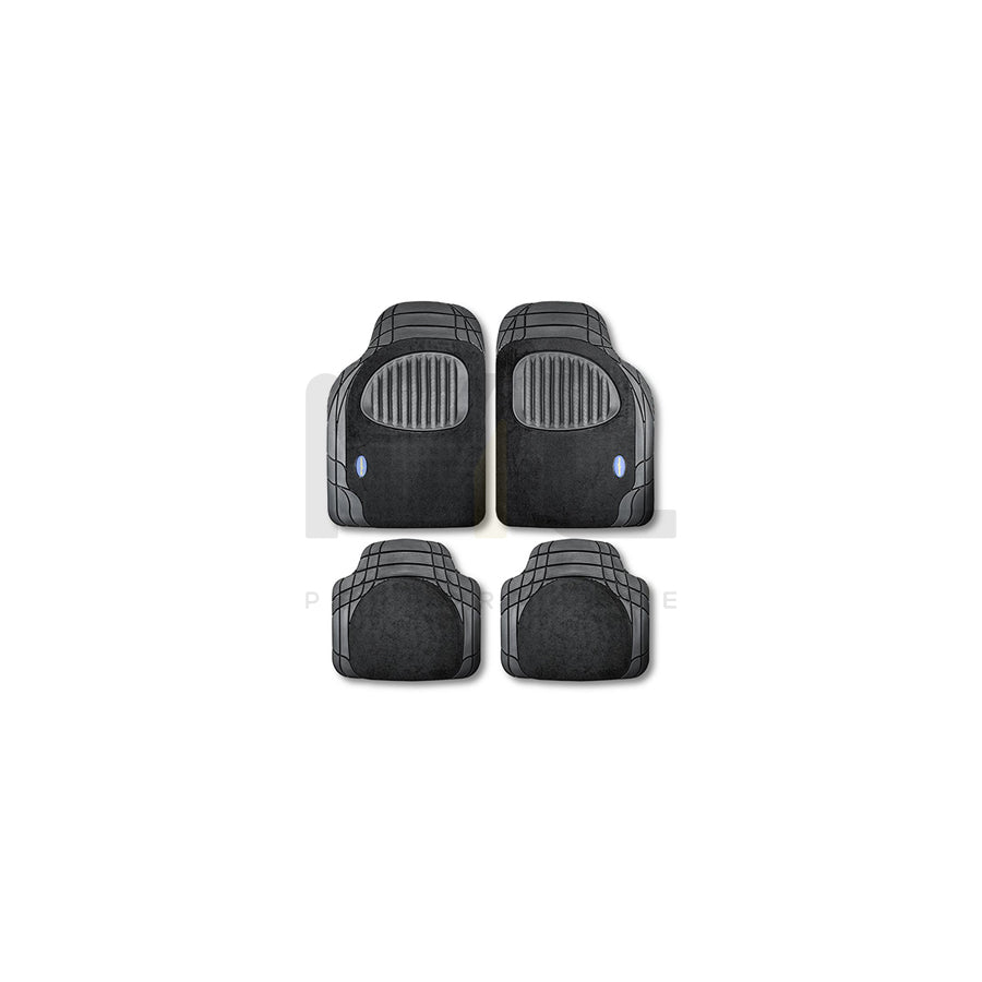 Goodyear Universal fit GOD9024 Floor mat set PVC, Rubber with textile reinforcement, Front and Rear, Black