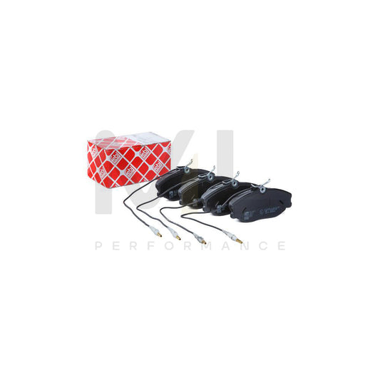 Febi Bilstein 16257 Brake Pad Set Front Axle, Incl. Wear Warning Contact, With Bolts/Screws | ML Performance Car Parts
