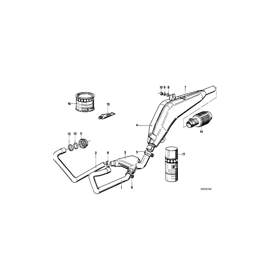 Genuine BMW 18211457109 Clamp Ring (Inc. R 80 G/S & R 65 RT)
