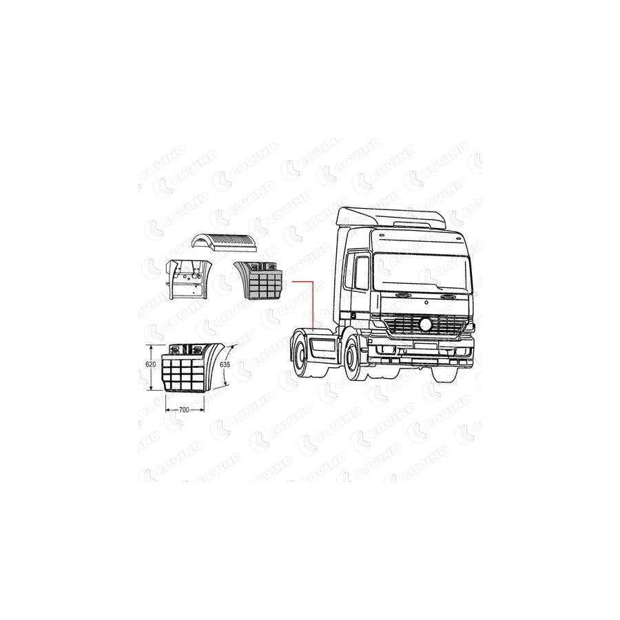 Covind 941/518 Wing Fender