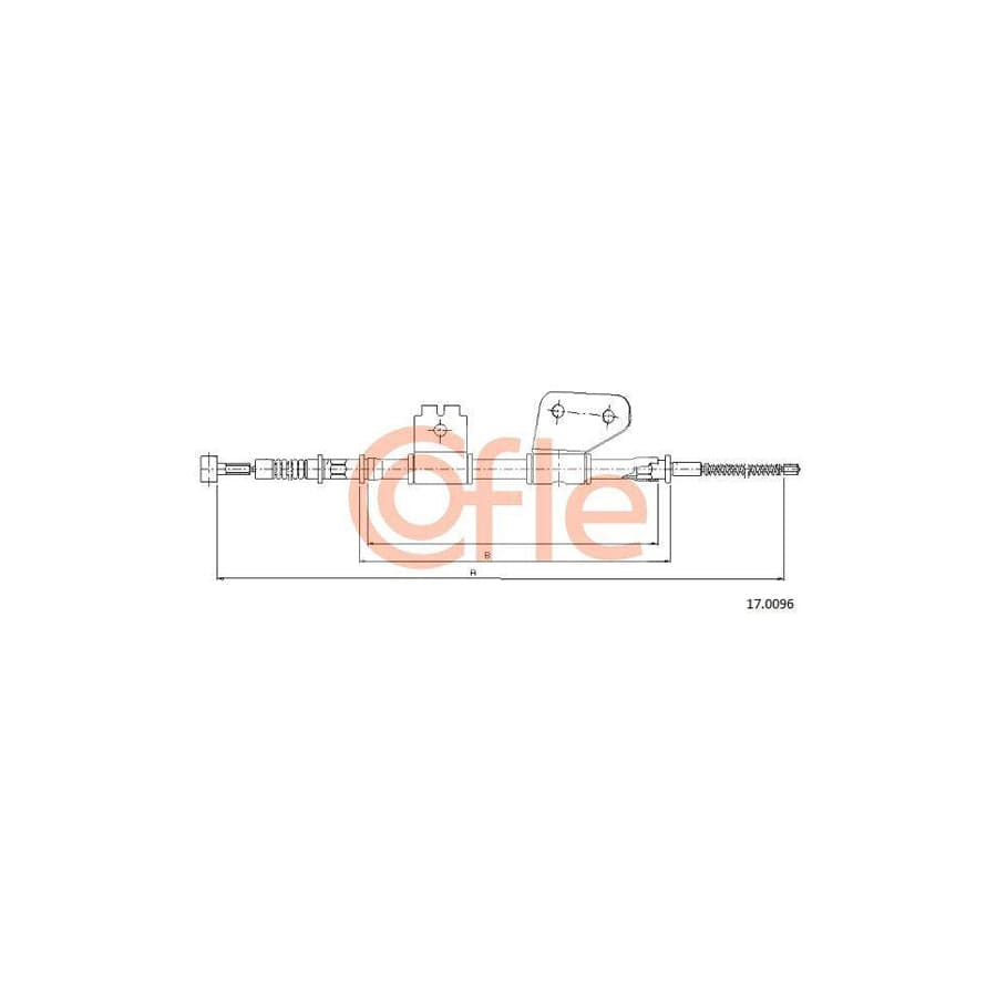 Cofle 15.2712 Clutch Cable for Vauxhall Astra