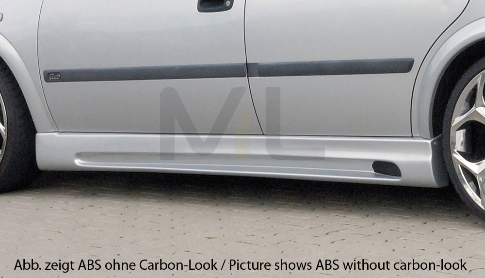 Rieger 00099302 Opel Astra G Side Skirt 1 | ML Performance UK Car Parts