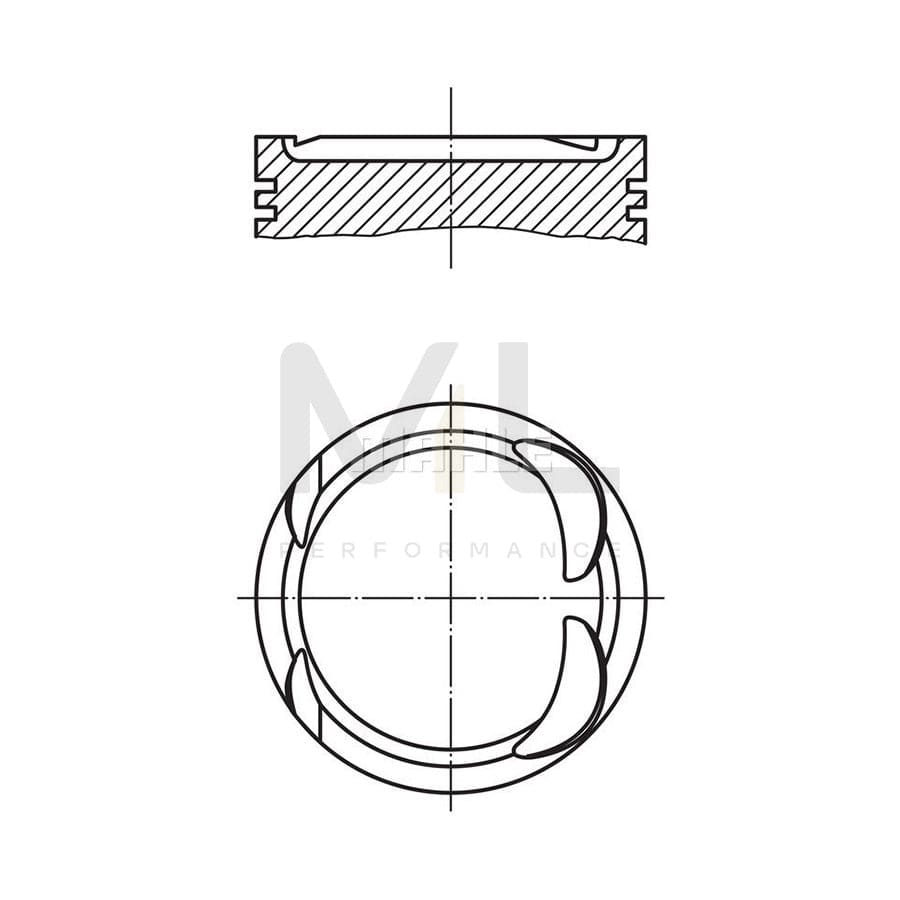 MAHLE ORIGINAL 504 39 00 Piston for PORSCHE 911 100,0 mm | ML Performance Car Parts