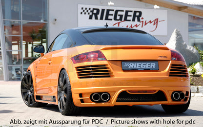 Rieger 00055157 Audi 8J TT Rear Bumper 3 | ML Performance UK Car Parts