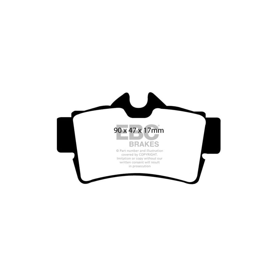 EBC PD12KR105 Ford Mustang Redstuff Rear Brake Pad & GD Disc Kit 2 | ML Performance UK Car Parts