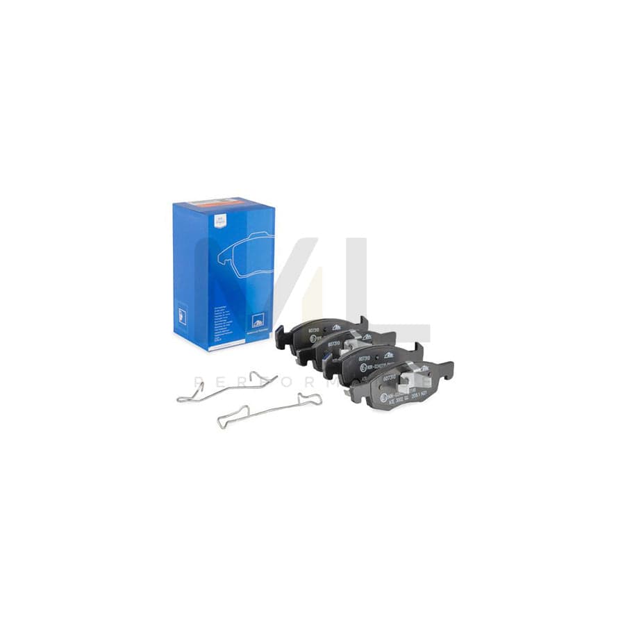 ATE 13.0460-7310.2 Brake pad set with acoustic wear warning, with accessories