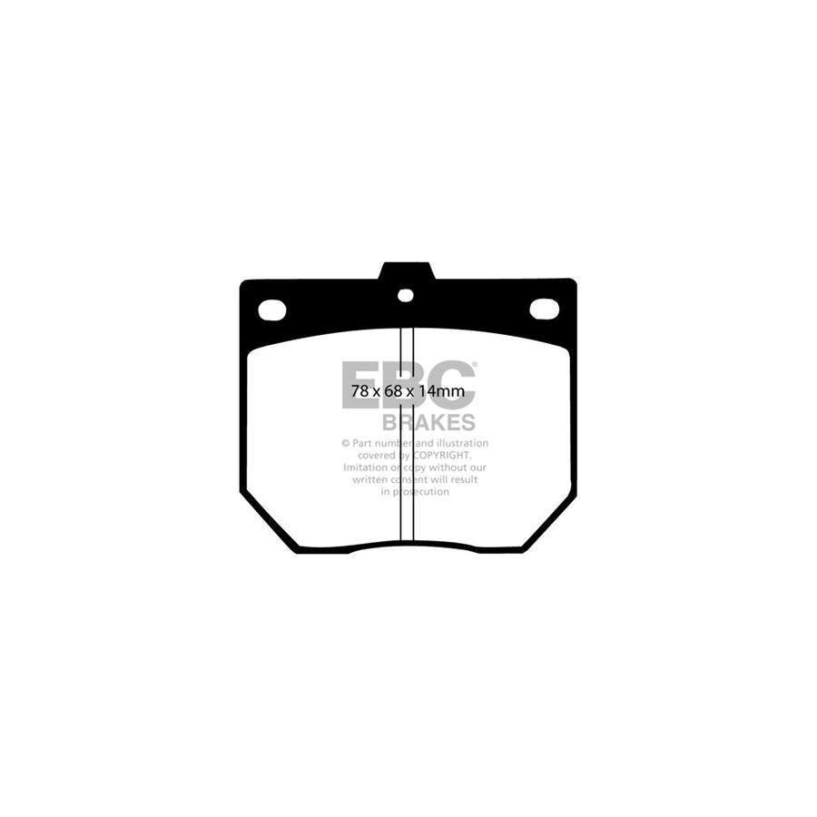 EBC DP287 Datsun Mazda Nissan Ultimax Front Brake Pads (Inc. Laurel & Cosmo 110S) 2 | ML Performance UK Car Parts