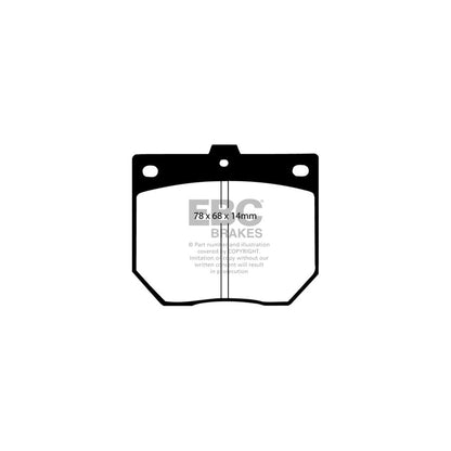 EBC DP287 Datsun Mazda Nissan Ultimax Front Brake Pads (Inc. Laurel & Cosmo 110S) 2 | ML Performance UK Car Parts