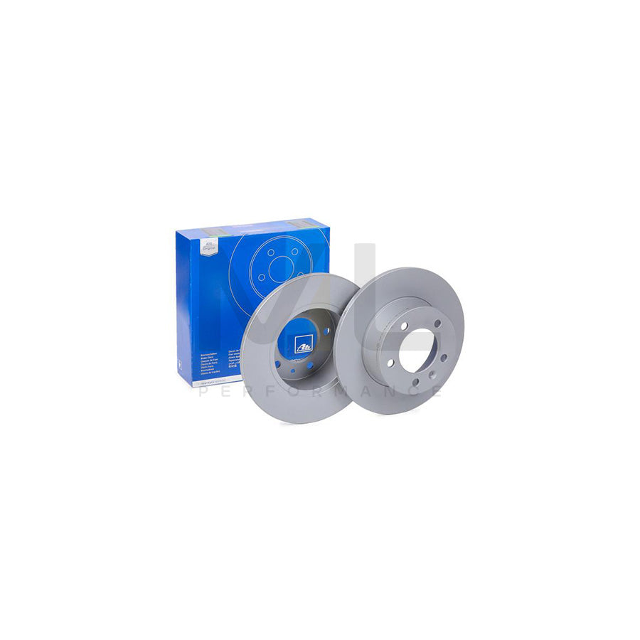 ATE 24.0112-0191.1 Brake Disc Solid, Coated, Alloyed / High-carbon, with bolts/screws  - 1 piece