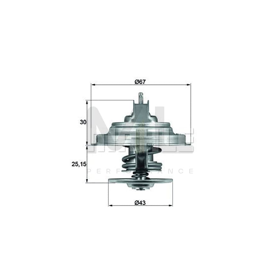 MAHLE ORIGINAL TX 57 71 Engine thermostat Opening Temperature: 71��C, without gasket / seal | ML Performance Car Parts