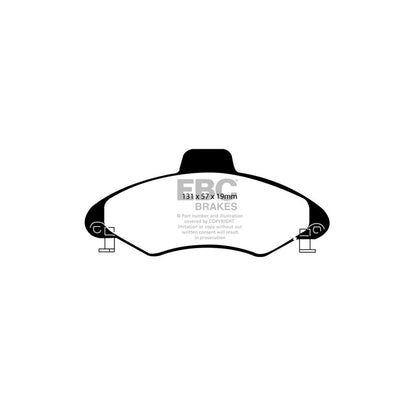 EBC DP2837/2 Ford Escort Mk6 Greenstuff Front Brake Pads 2 | ML Performance UK Car Parts