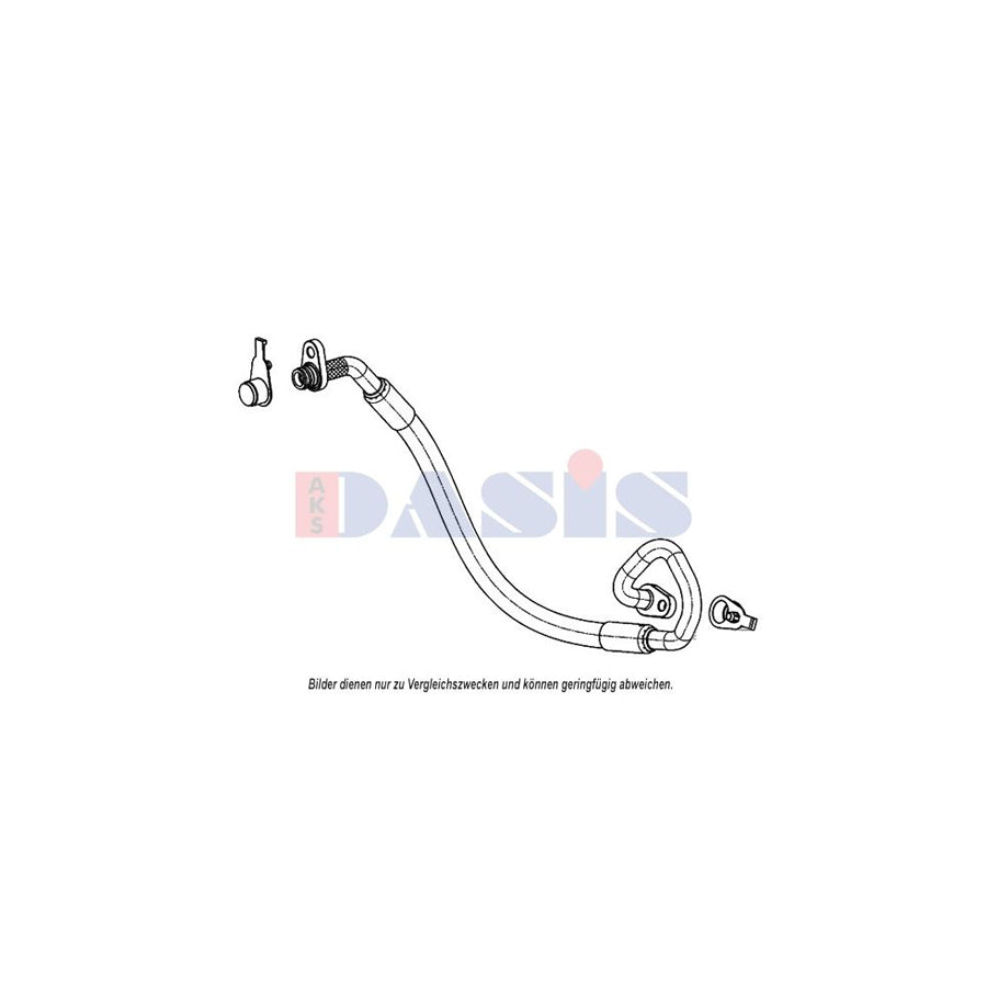 AKS Dasis 885896N High Pressure Line, Air Conditioning
